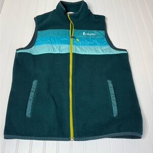 Cotopaxi Men’s Teca Fleece Vest Multi-Color Blue & Green XL